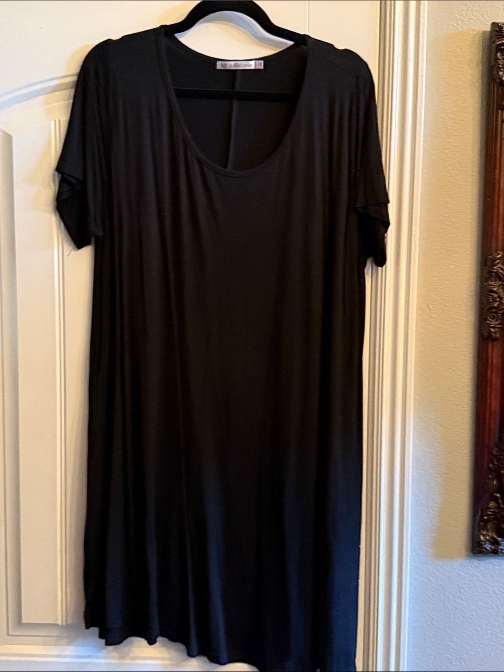 Black Scoop Neck Tunic Dress by Lularoe